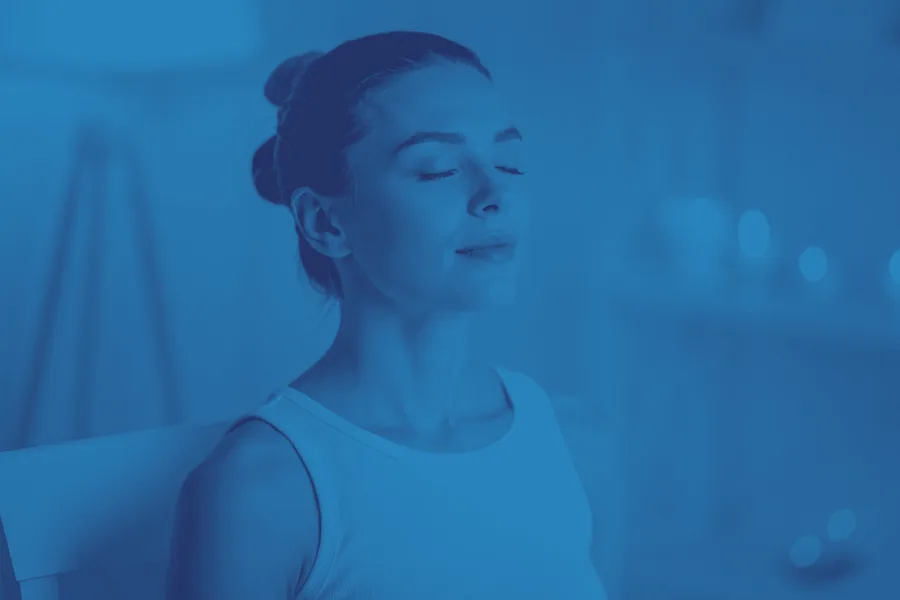 Guided meditation, eyes closed